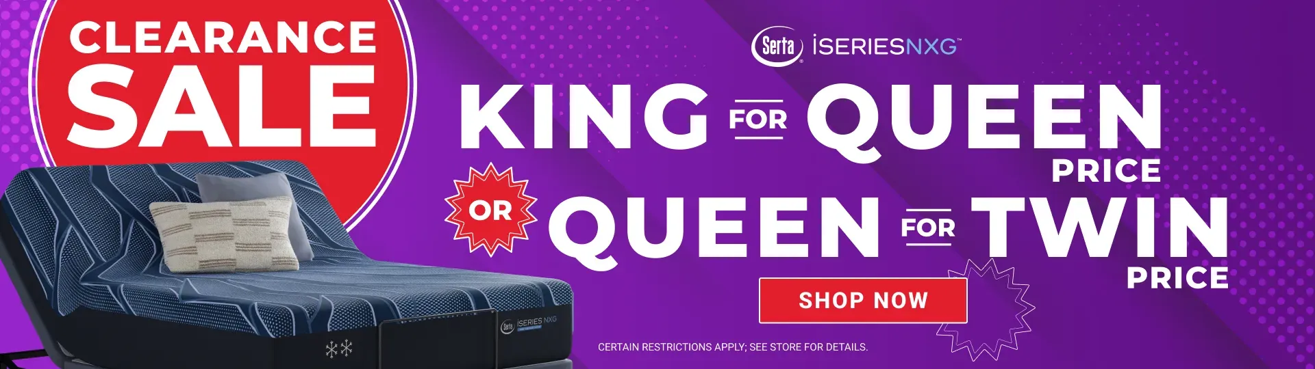 Clearance Sale Serta iSeries NXG